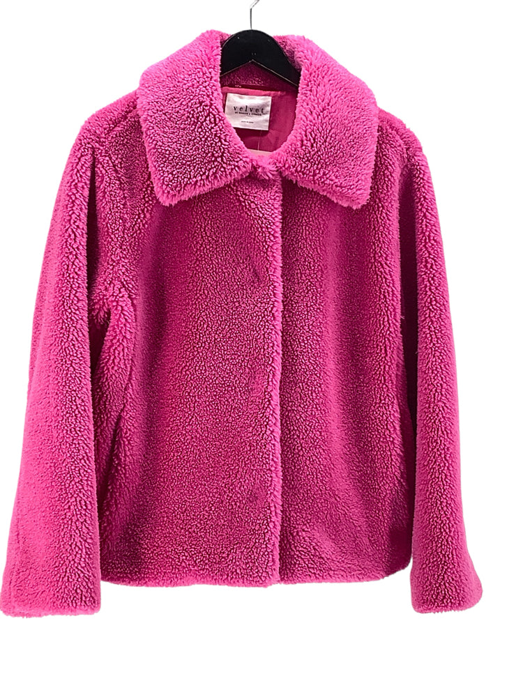 Velvet by Graham Spencer Size L Pink Jacket