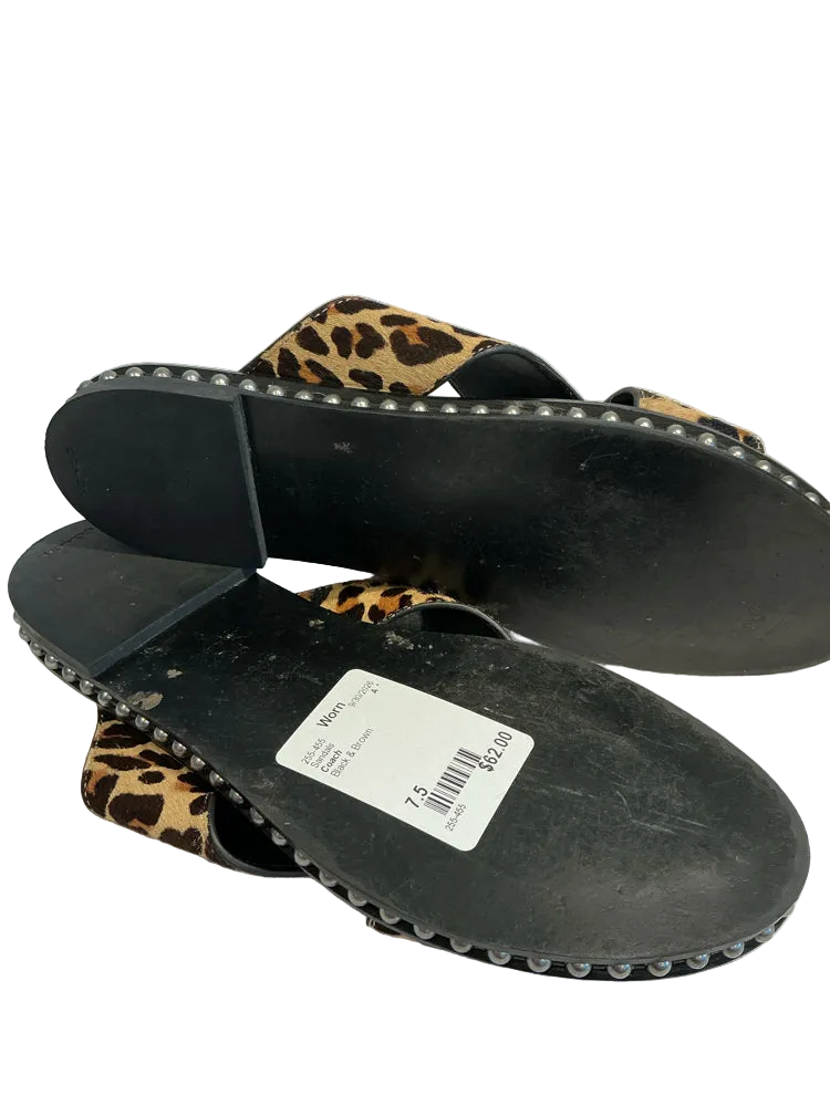 Coach Shoe Size 7.5 Black & Brown Sandals
