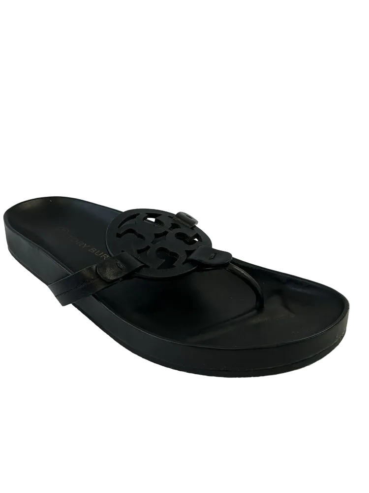 Tory Burch Shoe Size 9 Black Miller Cloud Sandals