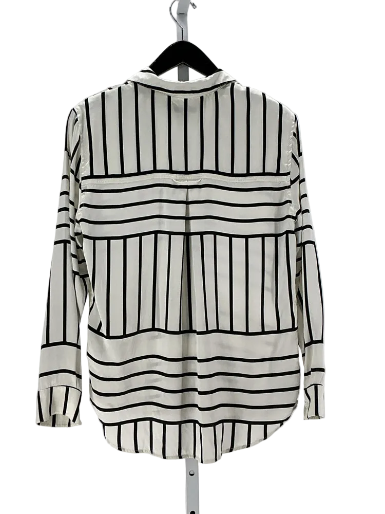 Rails Size S Black & White Shirt