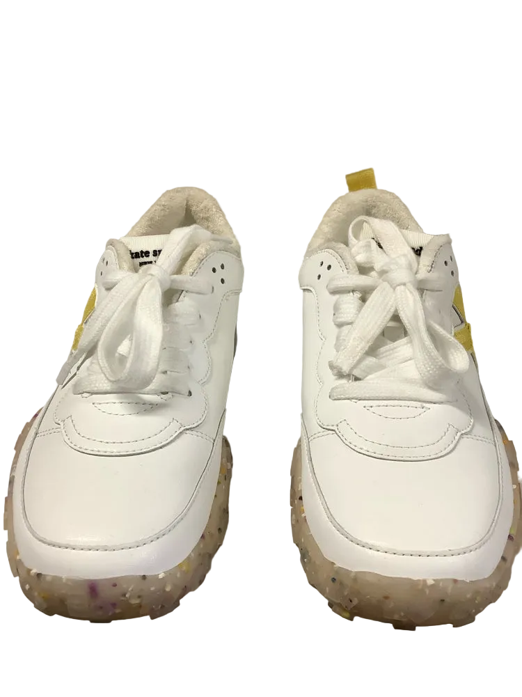 Kate Spade Shoe Size 9 White & Yellow K As Sneakers