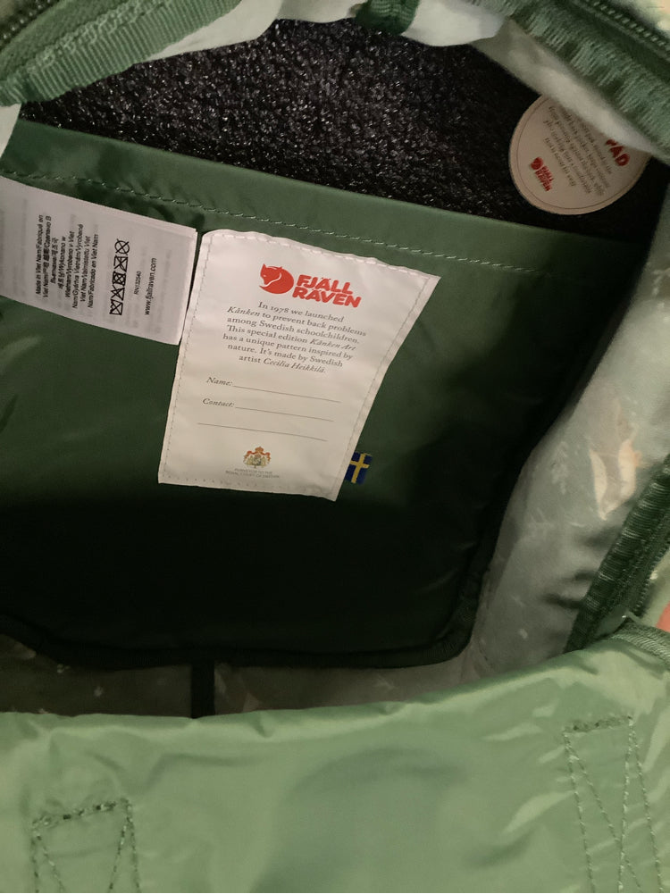 Fjallraven Green Multi Kankan Backpack