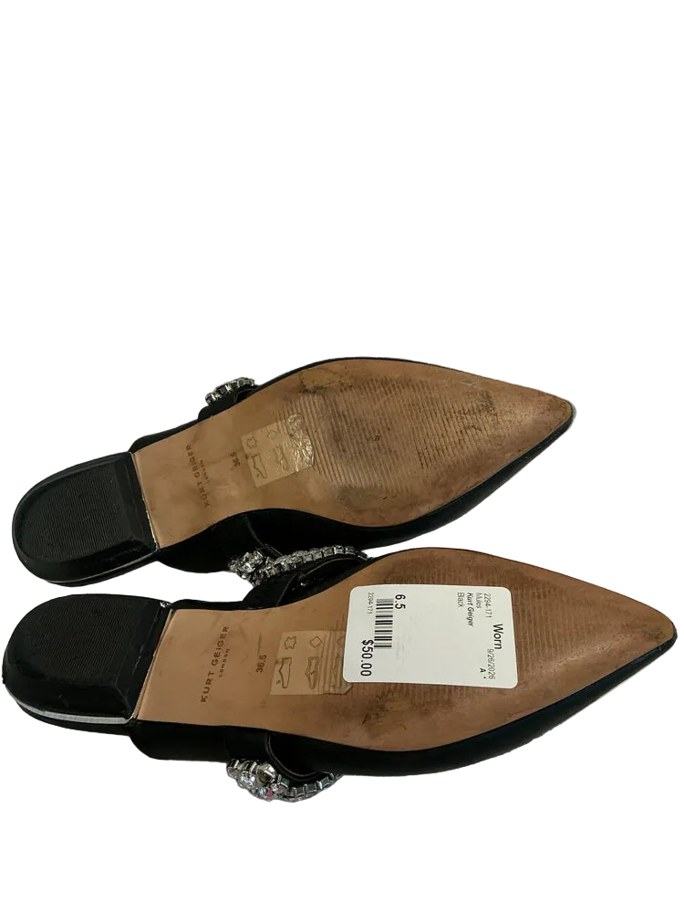 Kurt Geiger Shoe Size 6.5 Black Mules
