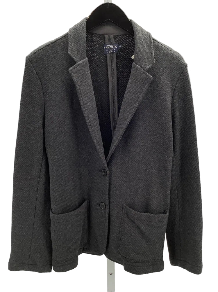 Faherty Size M Washed Black Blazer