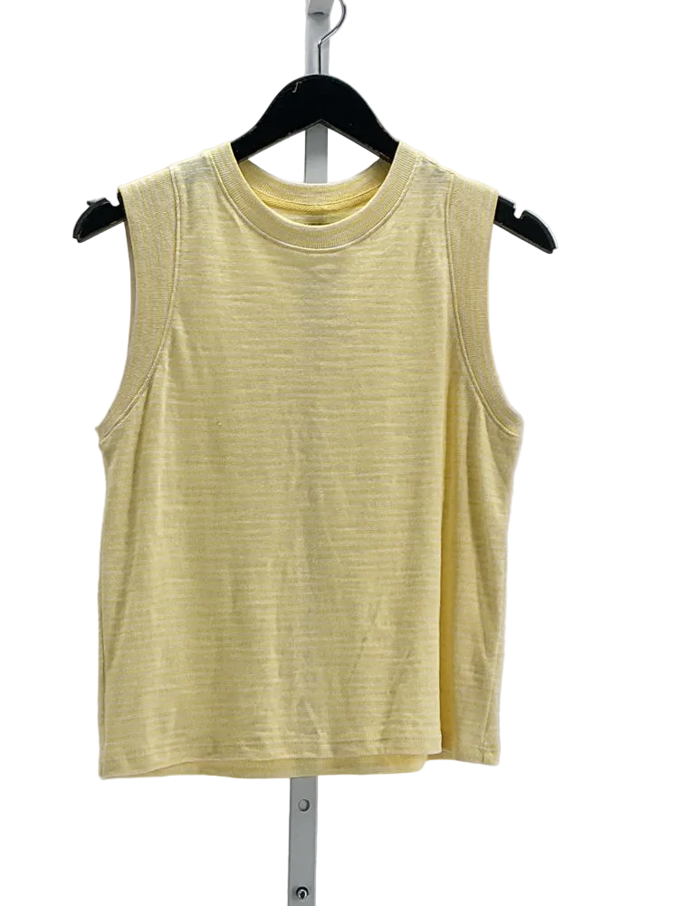 Faherty Size XS Yellow & White Shirt