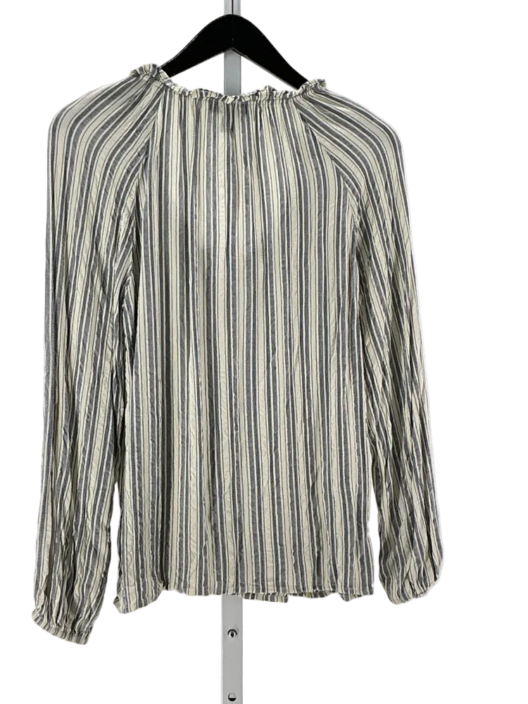 Paige Size S Blue & White Shirt