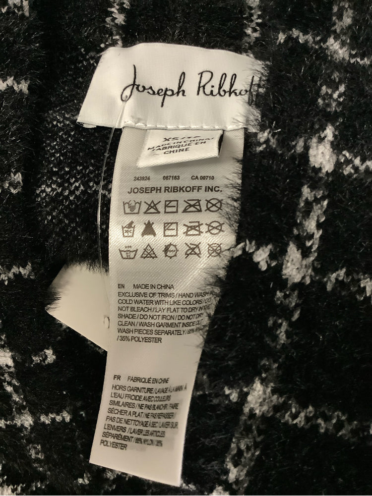 Joseph Ribkoff Size XS Black & White Cardigan
