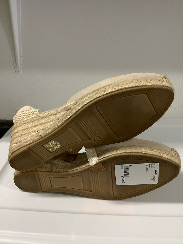 Boden Shoe Size 9 Tan Cassie Wedges