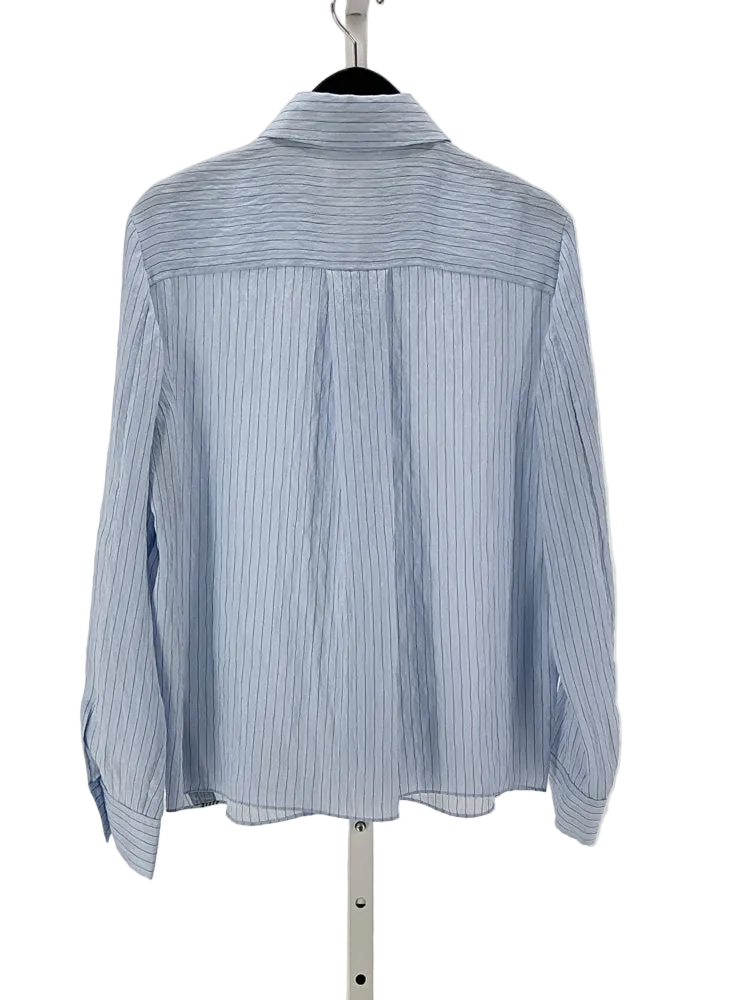 Saint Art Size S Blue & Black Shirt