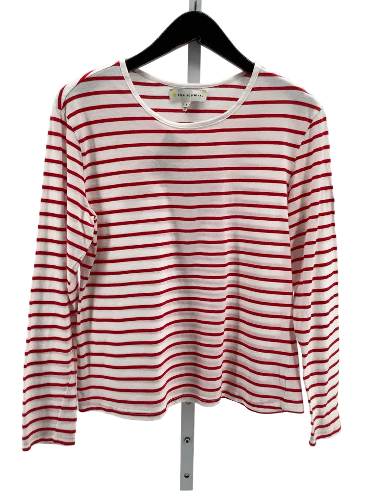 Kerri Rosenthal Size S Red & White Shirt