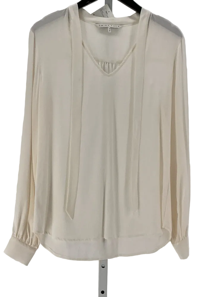 Trina Turk Size M White Shirt