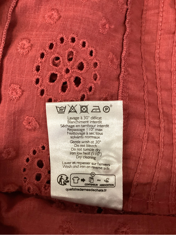 Sezane Size 10 Red Nele Shirt