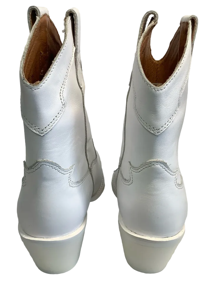 Jeffrey Campbell Shoe Size 8 White Rancher-Lo Booties