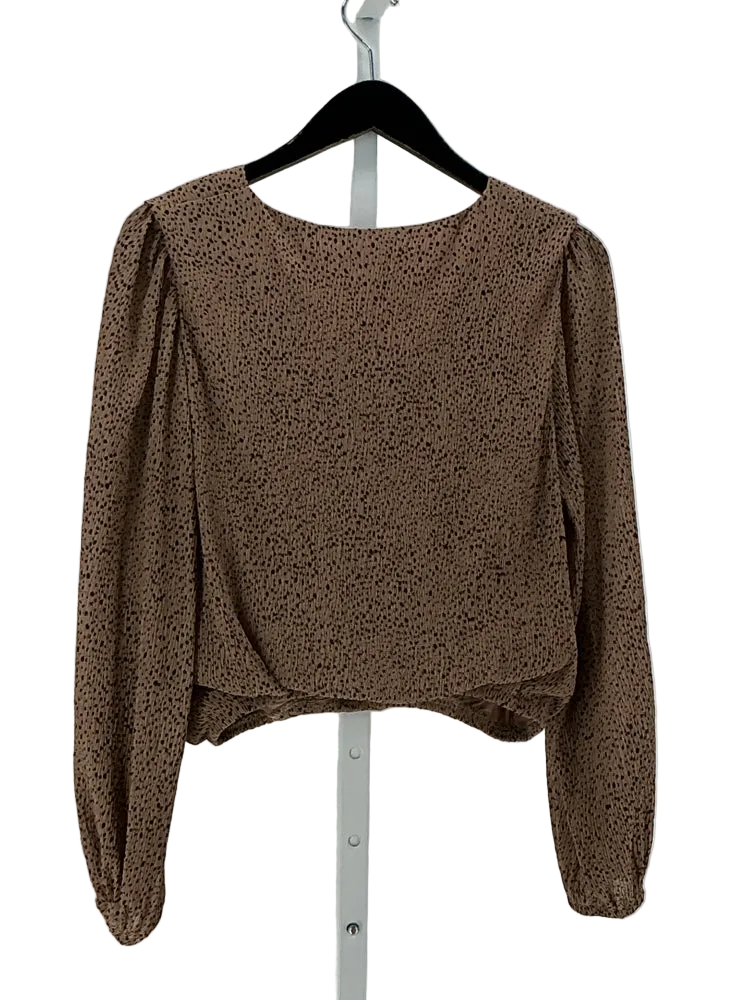 Mustard Seed Size S Brown & Black Shirt