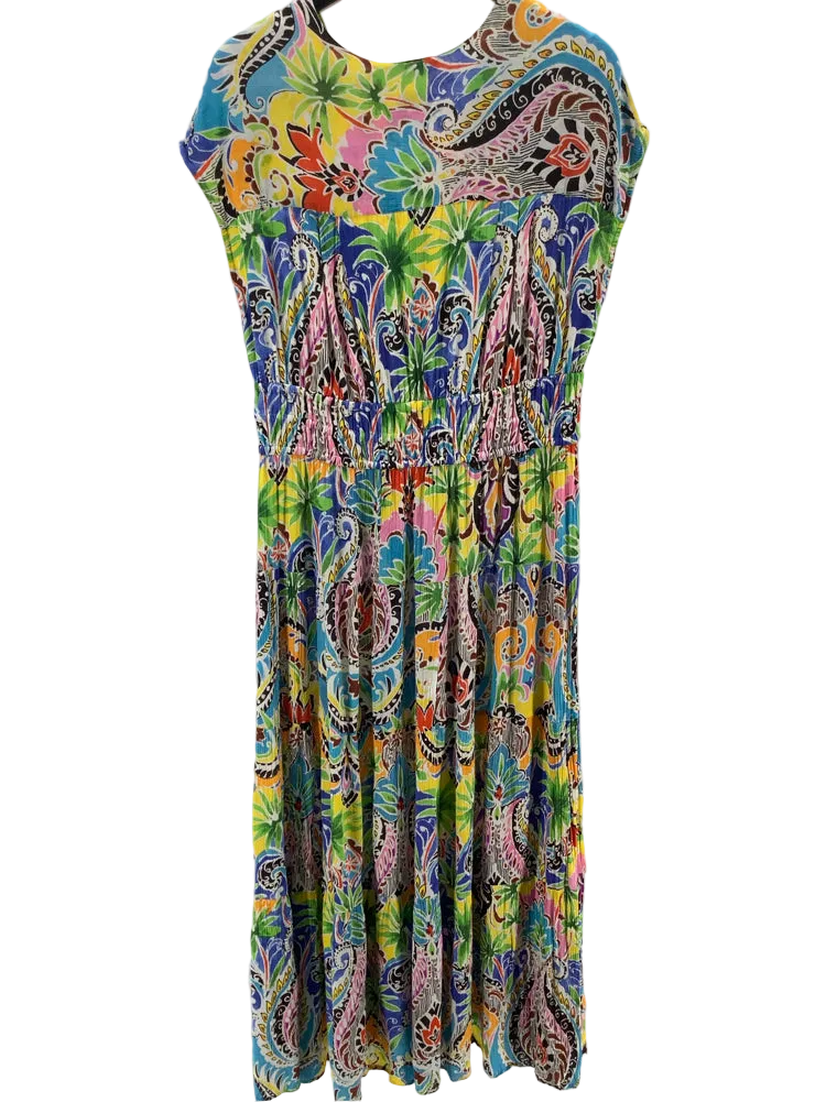 Derhy Size L Blue Multi Dress