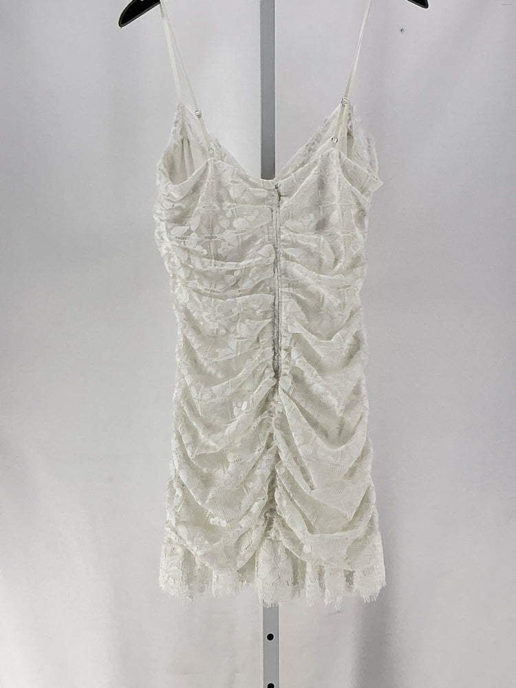 For Love & Lemons Size L White Samira mini Dress