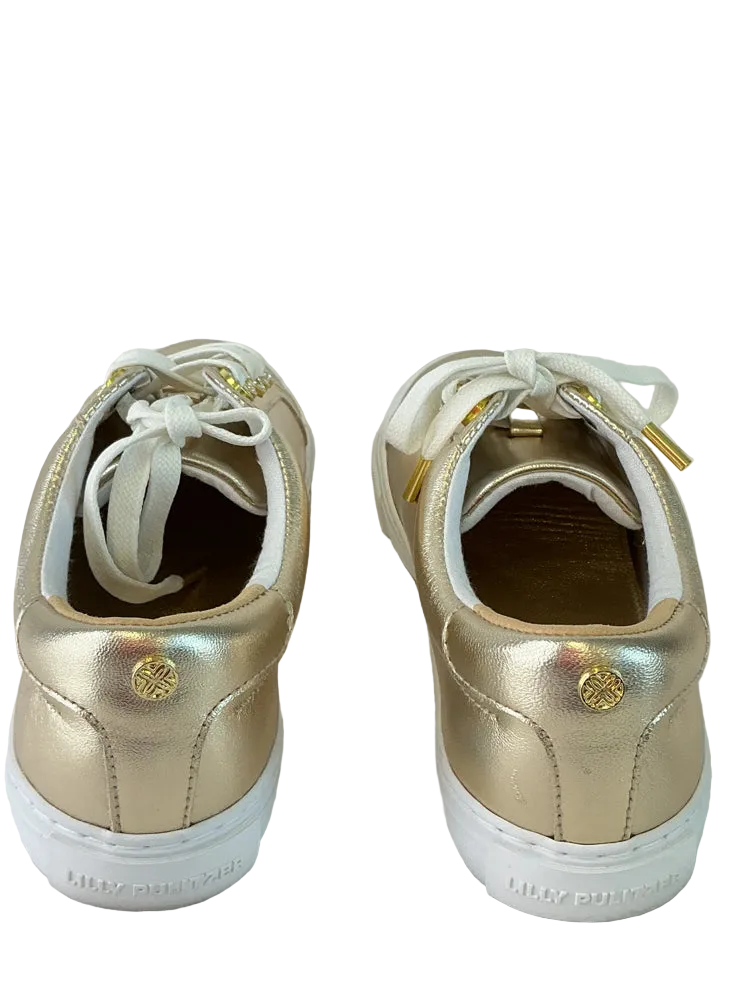 Lilly Pulitzer Shoe Size 6 Gold Sneakers