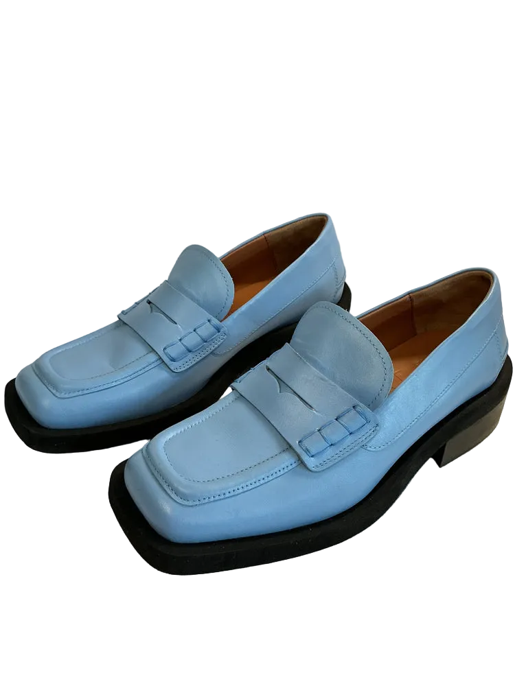 Ganni Shoe Size 8 Blue Loafers