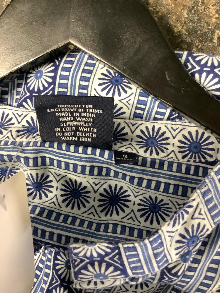 Madison Mathews Size S Blue & Navy Dress