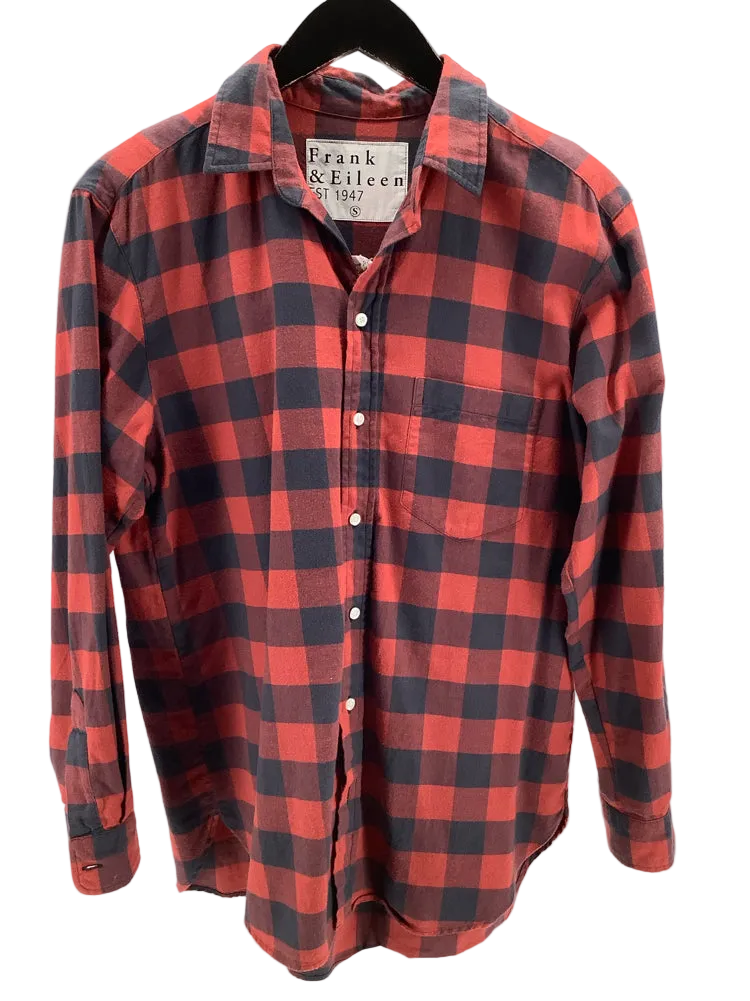 Frank & Eileen Size S Red & Gray Joedy Shirt