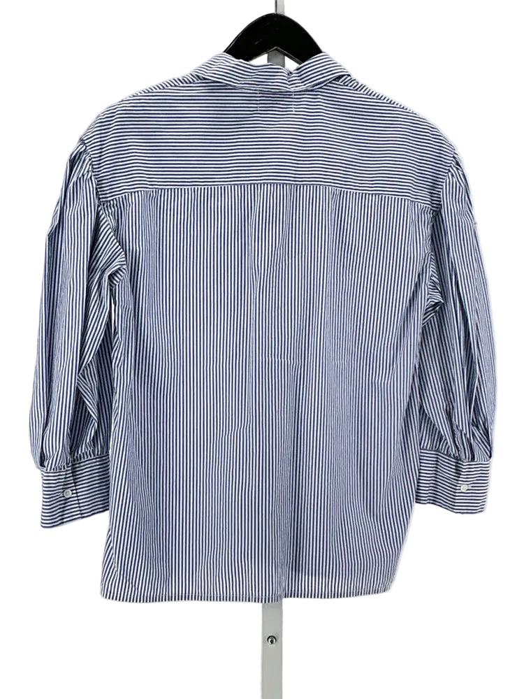 Nation Size XS Blue & White Shirt