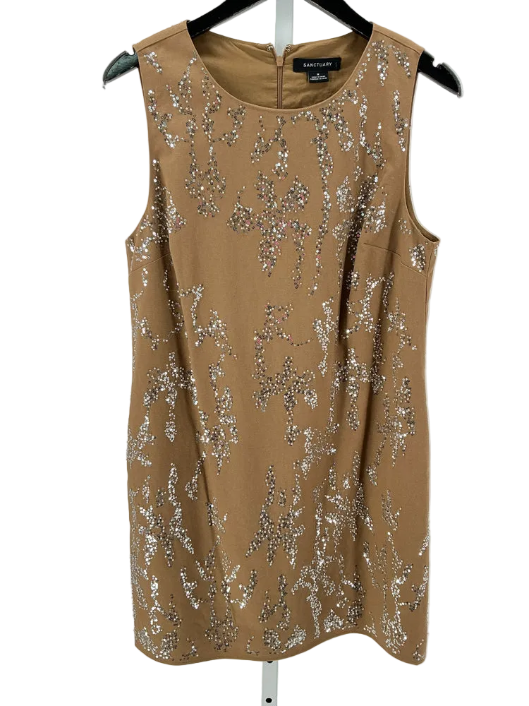 Sanctuary Size M Brown & Silver Dress