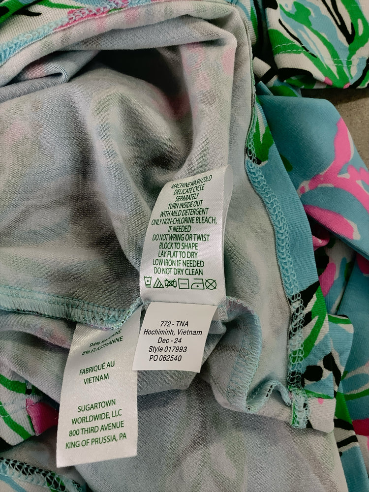 Lilly Pulitzer Size S Blue Multi Blaise Romper