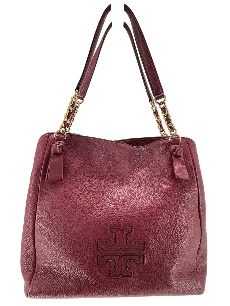 Tory Burch Burgundy Harper Handbags