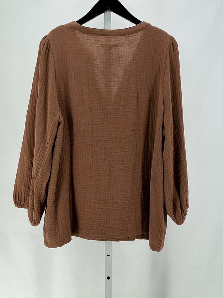 Marine Layer Size XL Brown Shirt
