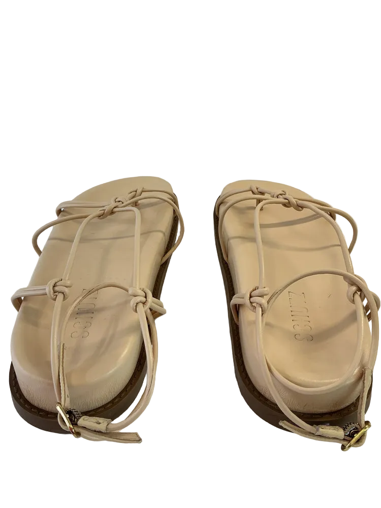 Schutz Shoe Size 8 Tan Calabria Sporty Sandals