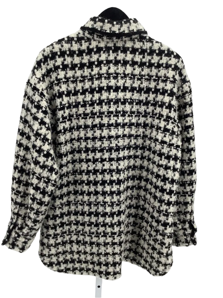 Anine Bing Size M Black & White Sloan Jacket
