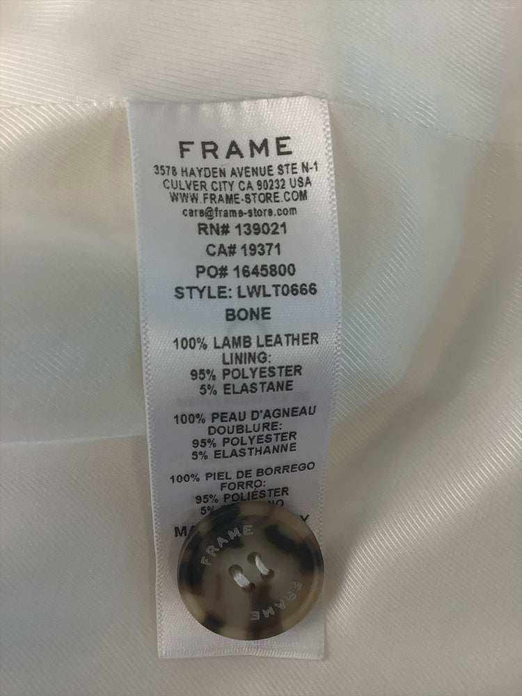 Frame Size 8 White Blazer