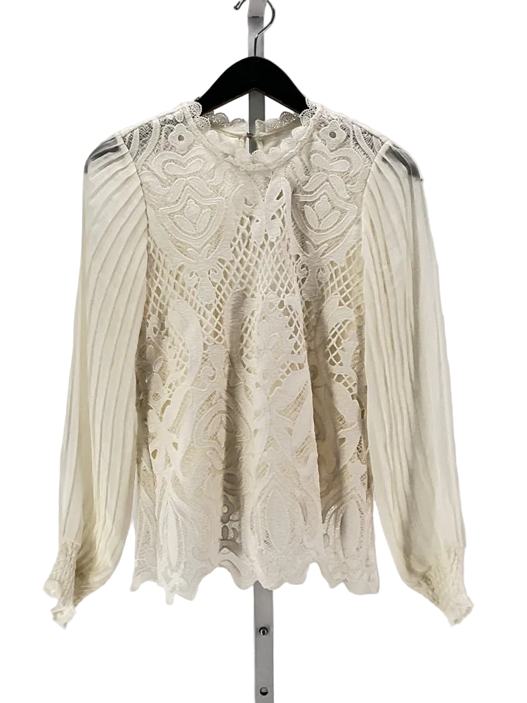 Bailey 44 Size S Cream Shirt