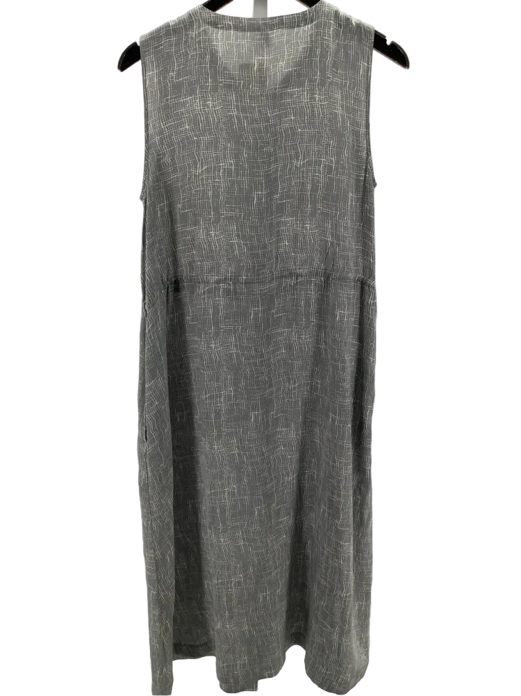 Eileen Fisher Size S Gray & White Dress