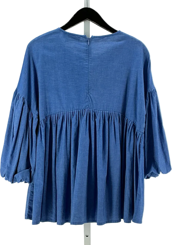 Hemant & Nandita Size S Blue & Red Shirt