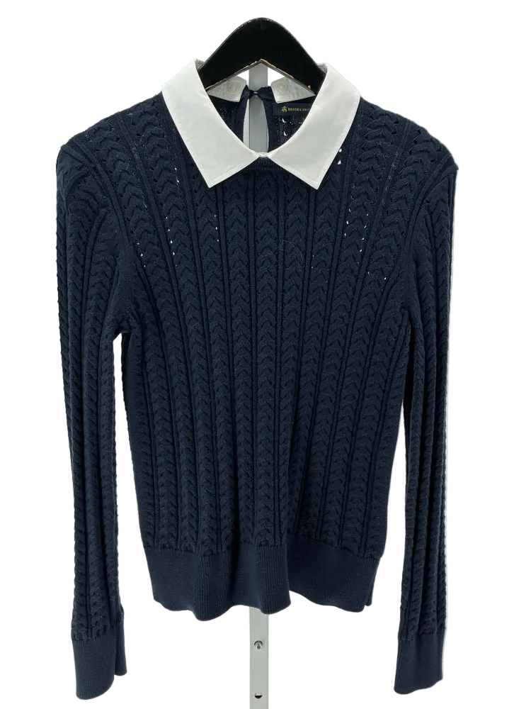 Brooks Brothers Size S Navy & white Sweater