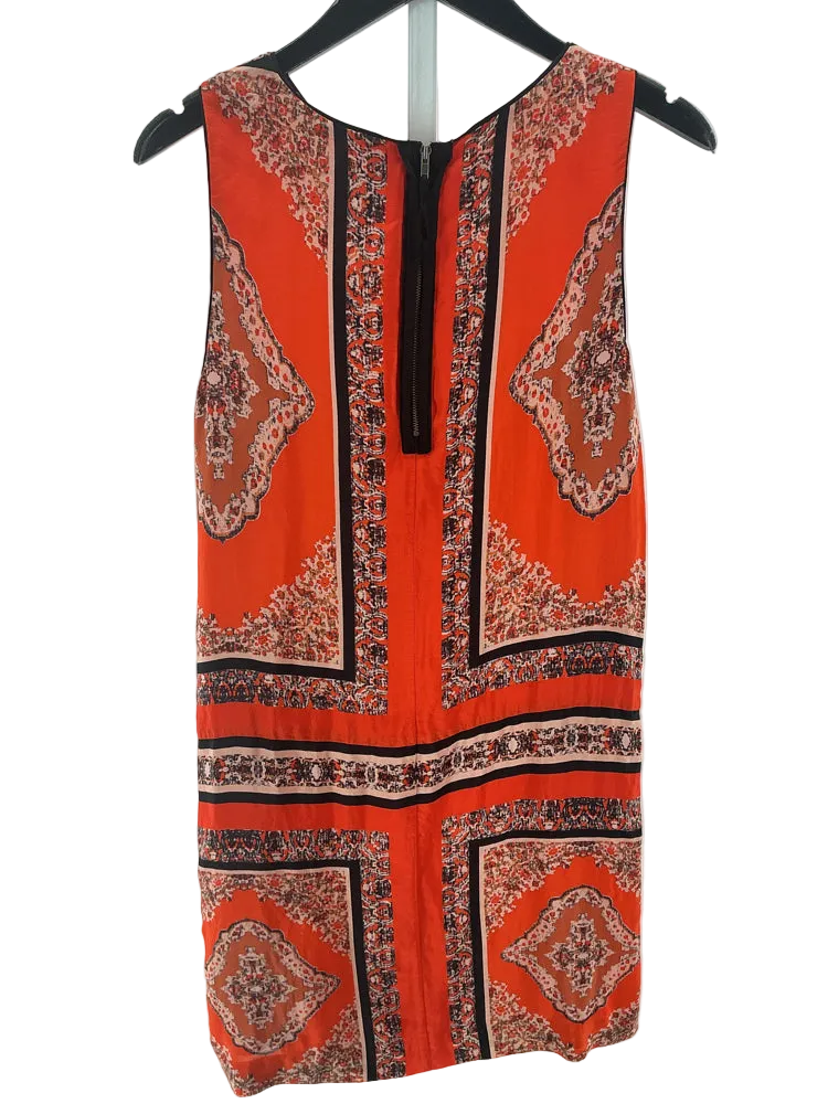 Maeve Size 8 Orange Multi Dress