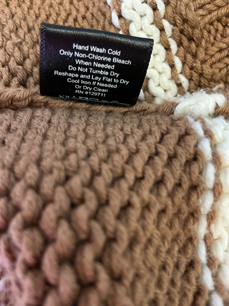 Jenni Kayne Size S Brown & white Chloe Sweater