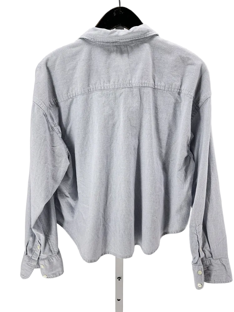 Faherty Size L Blue & White Shirt