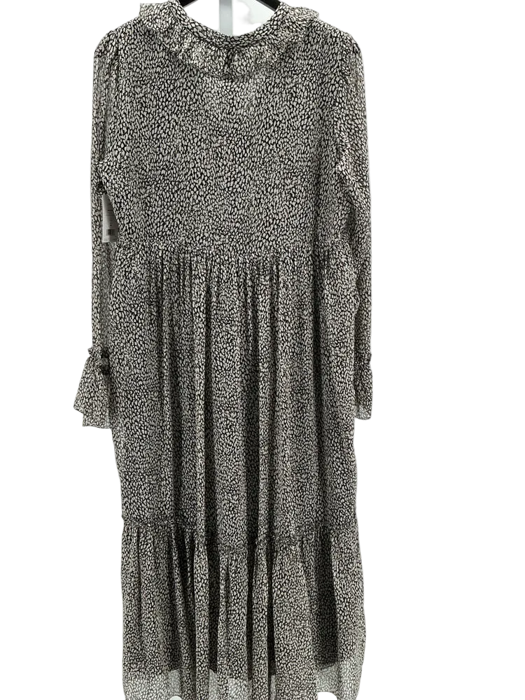 Joie Size M Black & Tan Provence Dress