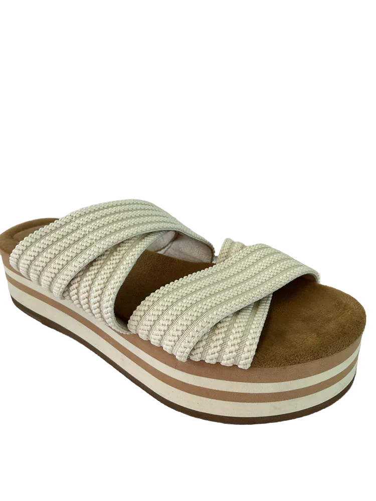 Kelsi Dagger Shoe Size 8 Cream Sandals