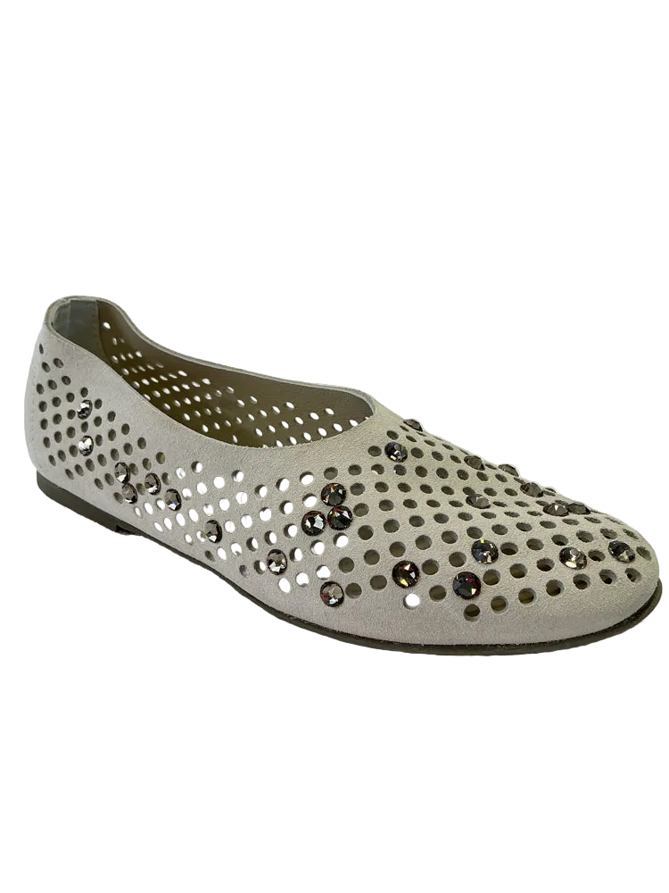 pedro garcia Shoe Size 6 Cream & Silver Flats