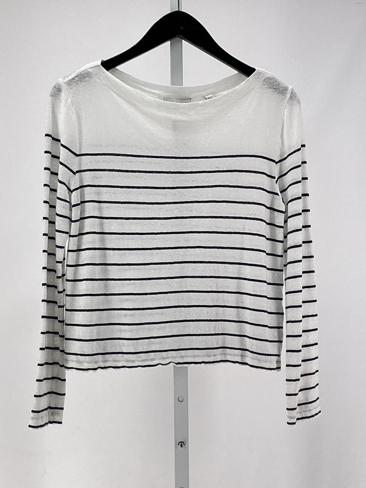 Vince Size M White & Navy Shirt