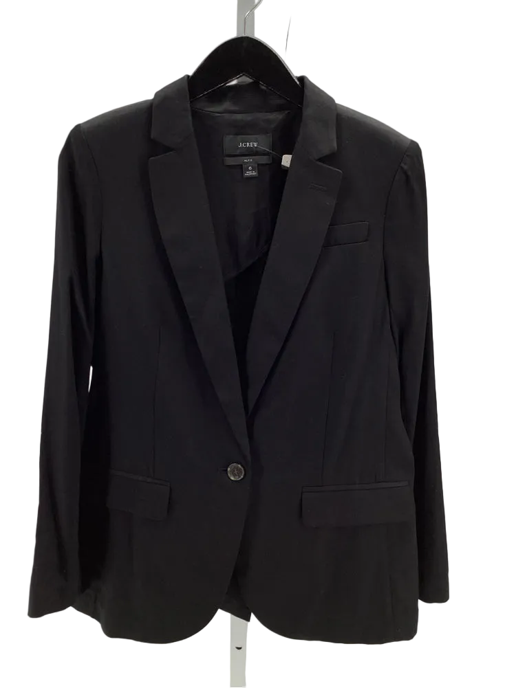 Jcrew Size 6 Black Alfie Blazer