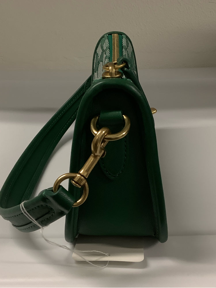 Coach Green & White Swinger 20 Handbags