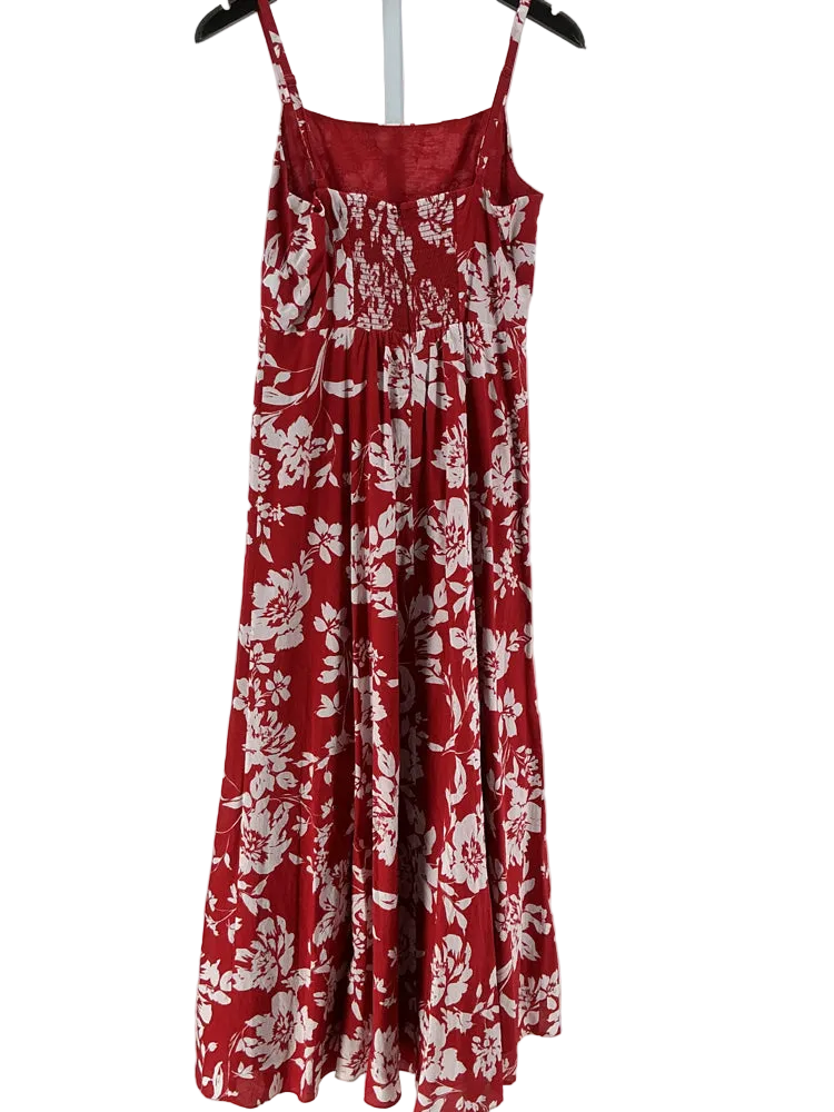 Madewell Size 6 Red & White Dress