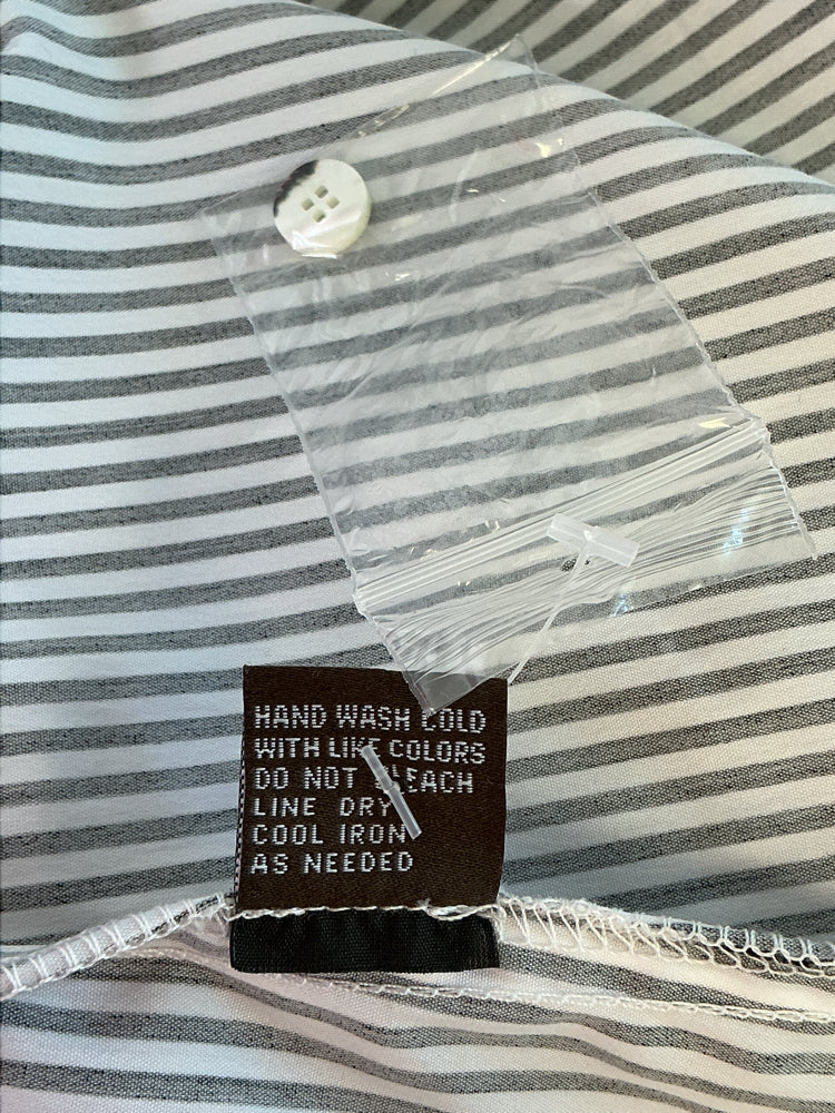 J. McLaughlin Size XL Black & White Shirt