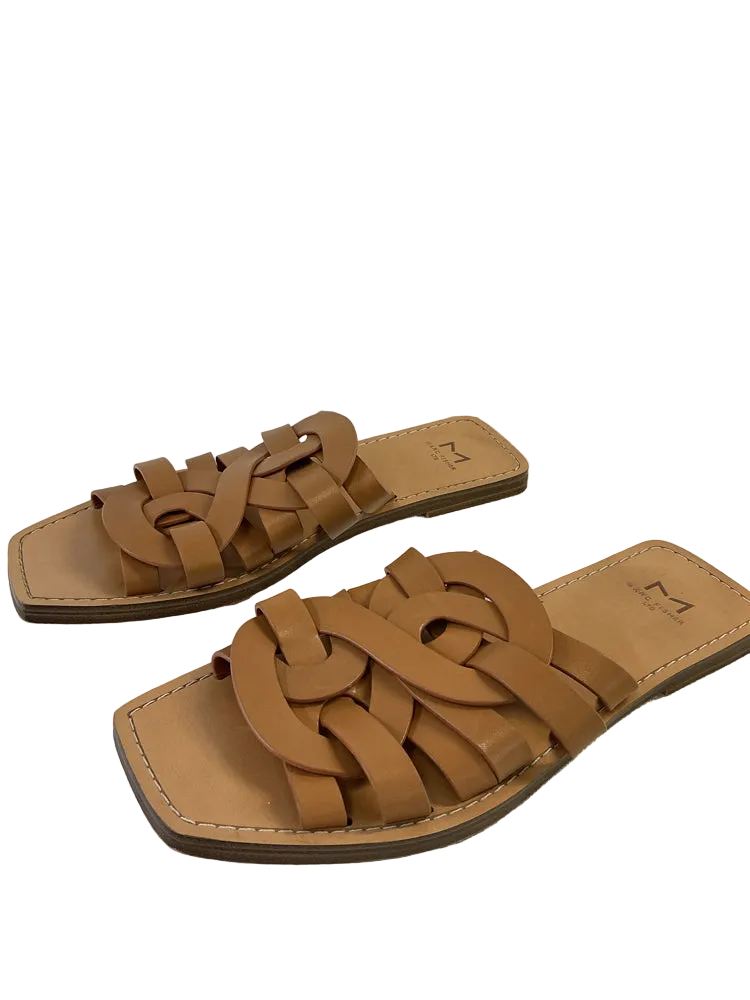 Marc Fisher Shoe Size 7.5 Tan Slides