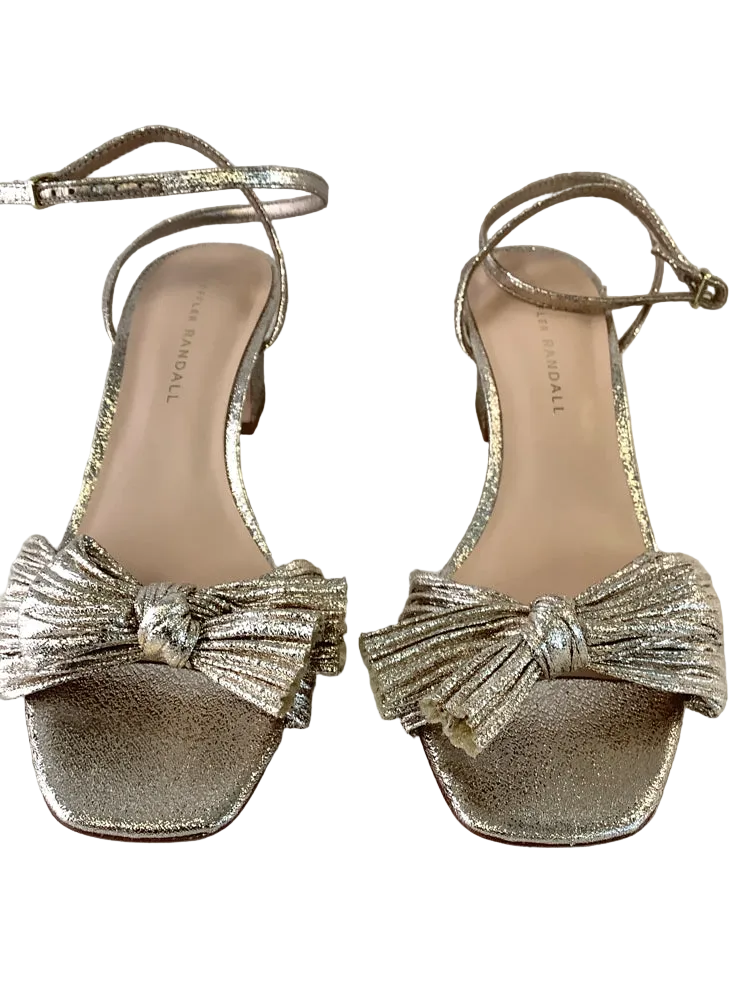 loeffler randall Shoe Size 7 Silver Camellia Heels
