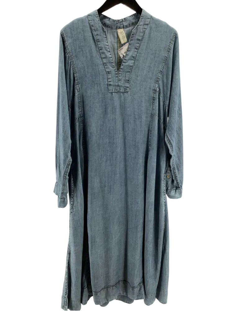 Uncle Frank Size L Blue Dress